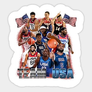 Usa-Basketball Sticker